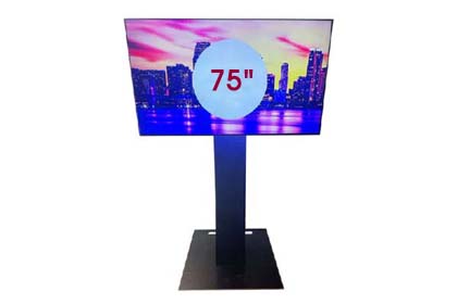 75-inch UHD Smart TV Screen on Truss Rental